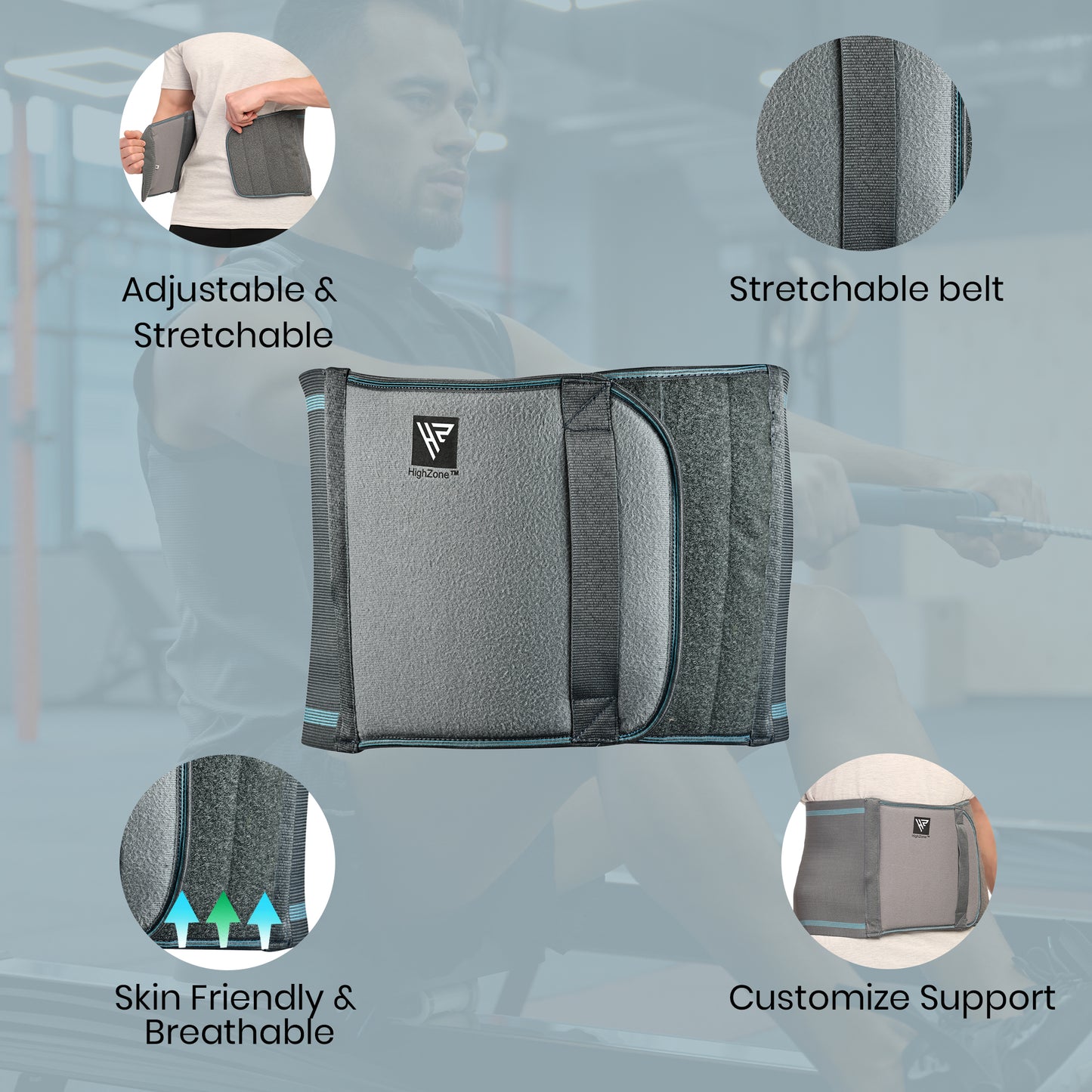 Highzone Abdominal Belt – Post-Surgery & Postpartum Support for Men & Women
