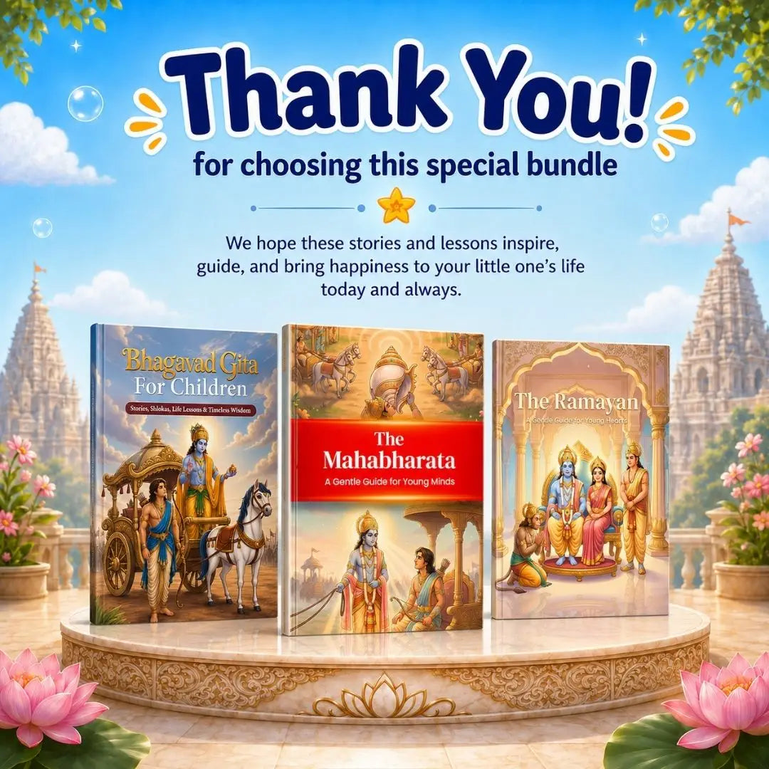 Ramayan, Mahabharat & Bhagavad Gita for Kids (Ages 4–12) | Illustrated Bedtime Stories with Values