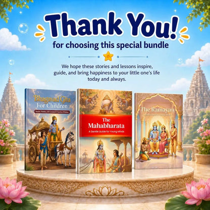 Ramayan, Mahabharat & Bhagavad Gita for Kids (Ages 4–12) | Illustrated Bedtime Stories with Values